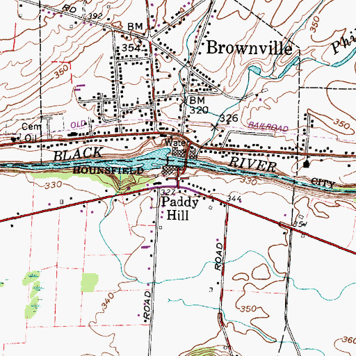 Topographic Map of Paddy Hill, NY