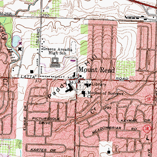 Topographic Map of Paddy Hill, NY