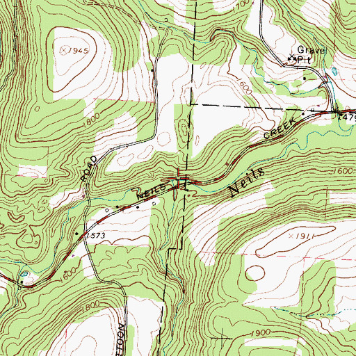 Topographic Map of Page Brook, NY