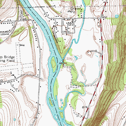 Topographic Map of Page Brook, NY
