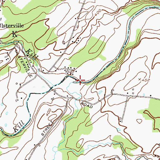 Topographic Map of Pakanasink Creek, NY