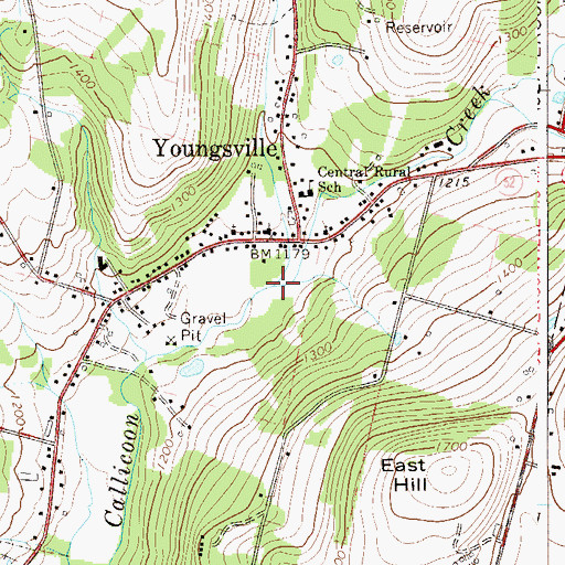 Topographic Map of Panther Rock Brook, NY