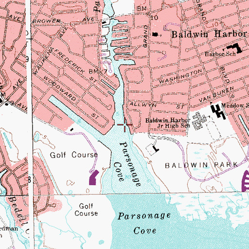 Topographic Map of Parsonage Creek, NY