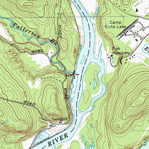 Topographic Map of Patterson Brook, NY
