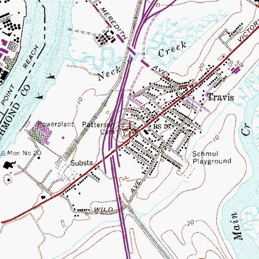 Topographic Map of Sylvan Grove Cemetery, NY