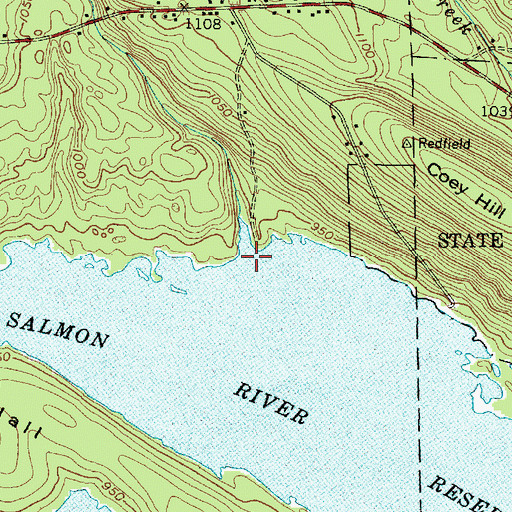 Topographic Map of Pennock Brook, NY
