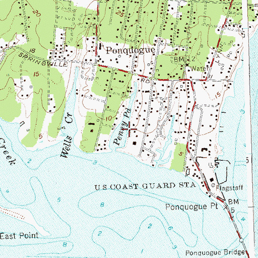 Topographic Map of Penny Pond, NY