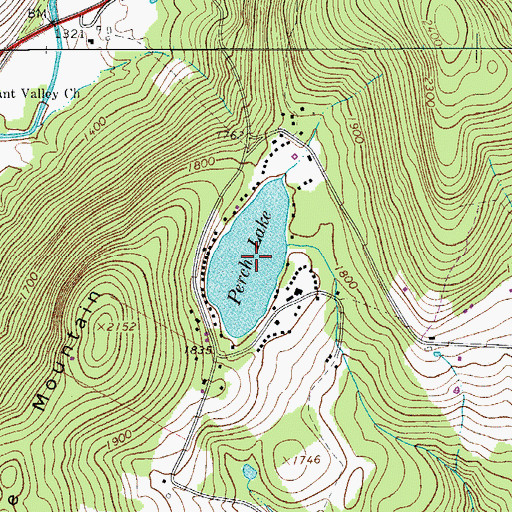 Topographic Map of Perch Lake, NY