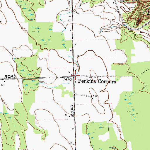 Topographic Map of Perkins Corners, NY