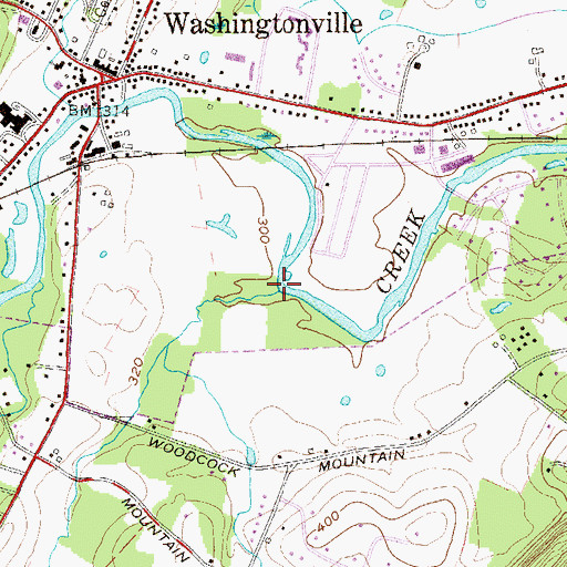 Topographic Map of Perry Creek, NY