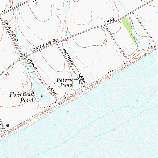 Topographic Map of Peters Pond, NY