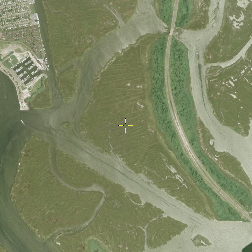 Aerial/Satellite Image of Pettit Marsh, NY