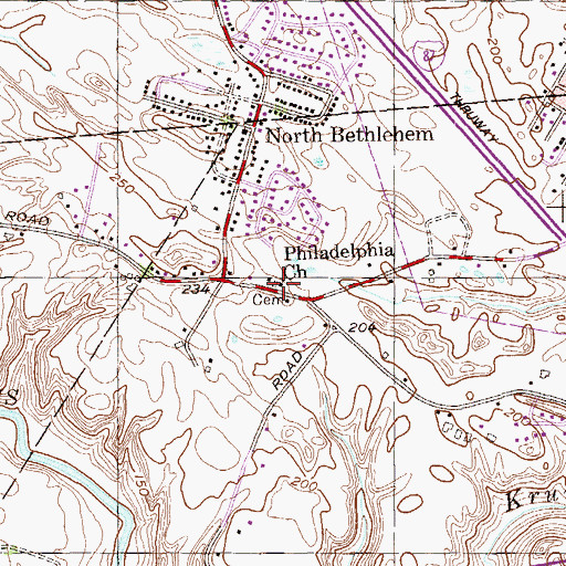 Topographic Map of Unity of Faith Christian Church, NY