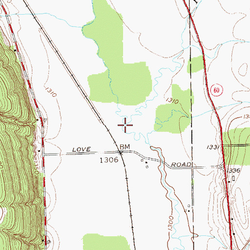 Topographic Map of Pickett Brook, NY
