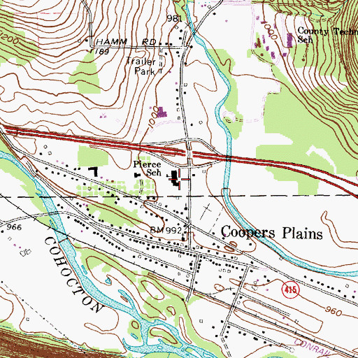 Topographic Map of Frank F Pierce Early Childhood Center, NY