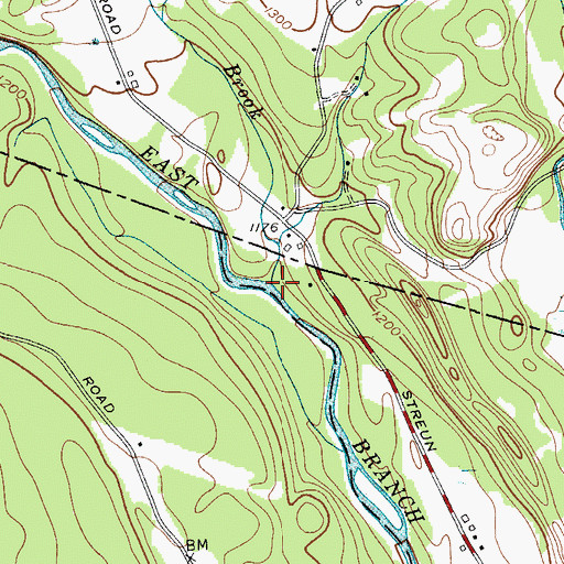 Topographic Map of Pigeon Brook, NY