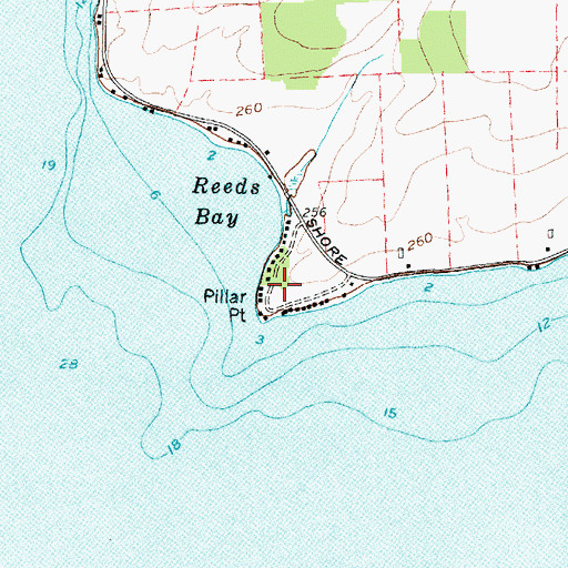 Topographic Map of Pillar Point, NY