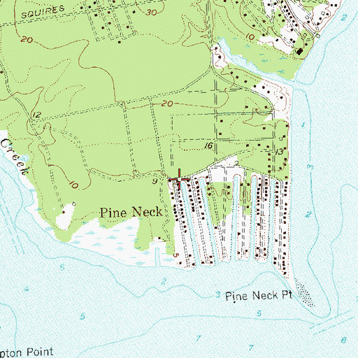 Topographic Map of Pine Neck, NY