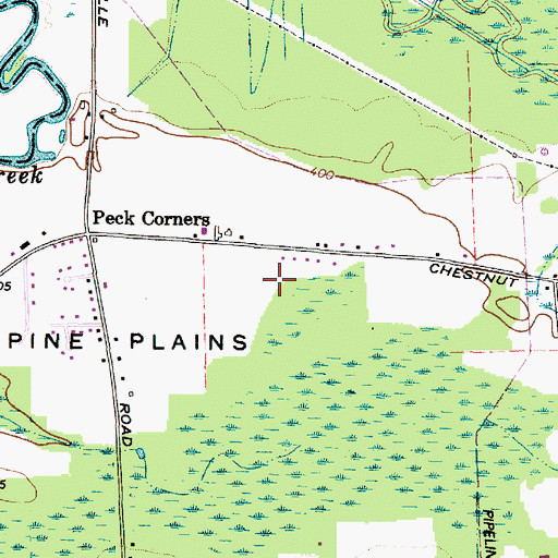 Topographic Map of Pine Plains, NY