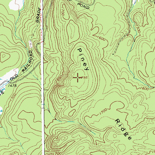 Topographic Map of Piney Ridge, NY