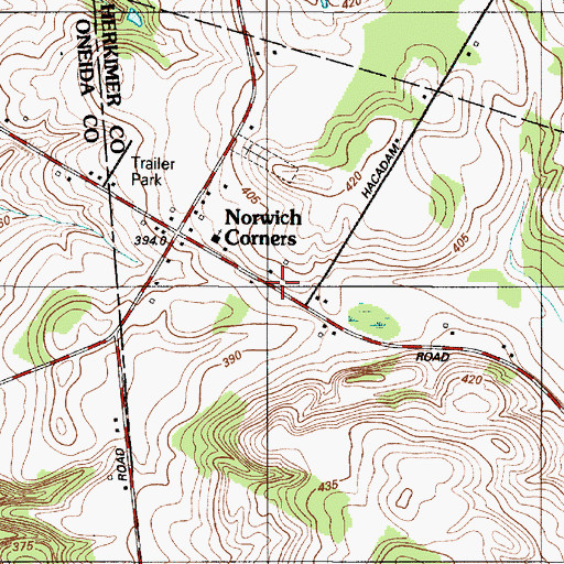 Topographic Map of Pinnacle Hill, NY
