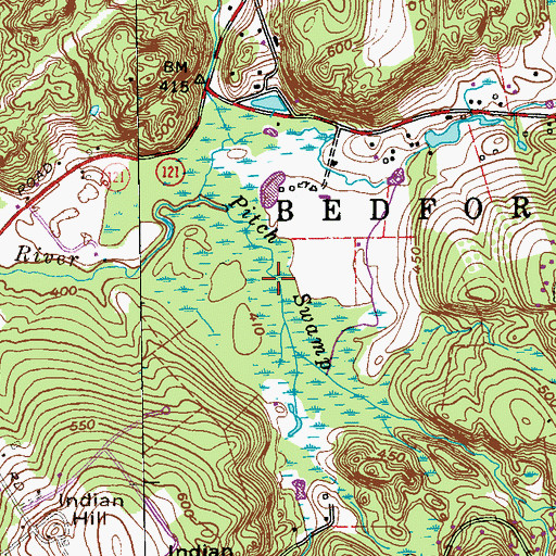 Topographic Map of Pitch Swamp, NY