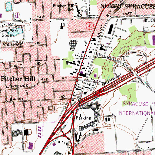 Topographic Map of Pitcher Hill, NY