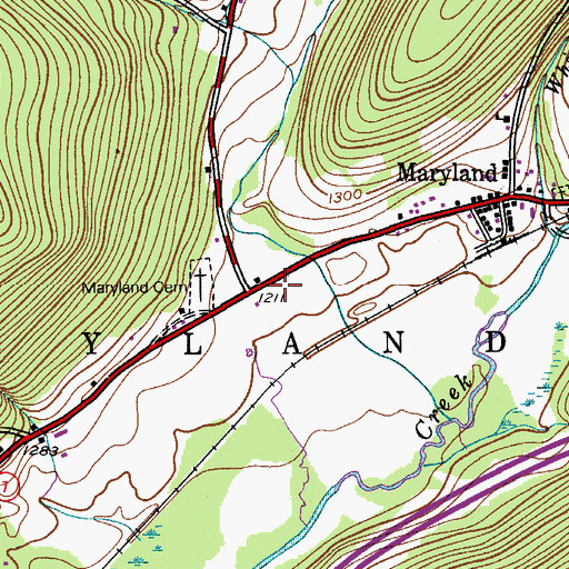Topographic Map of Platt Hollow, NY
