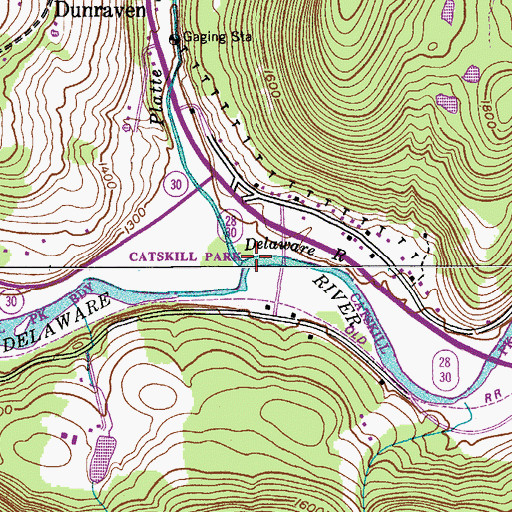 Topographic Map of Platte Kill, NY