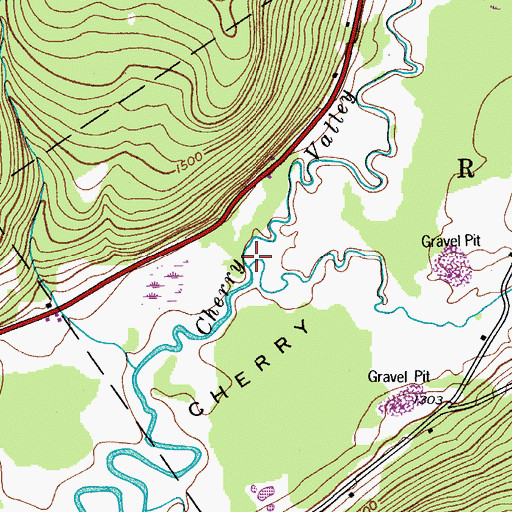 Topographic Map of Pleasant Brook, NY