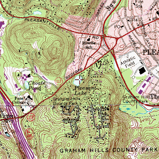 Topographic Map of Pleasant Lake, NY