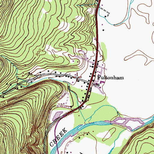 Topographic Map of Pleasant Valley, NY
