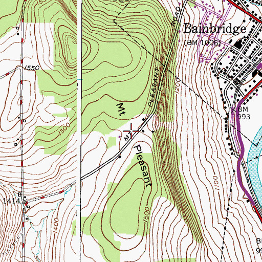 Topographic Map of Mount Pleasant, NY