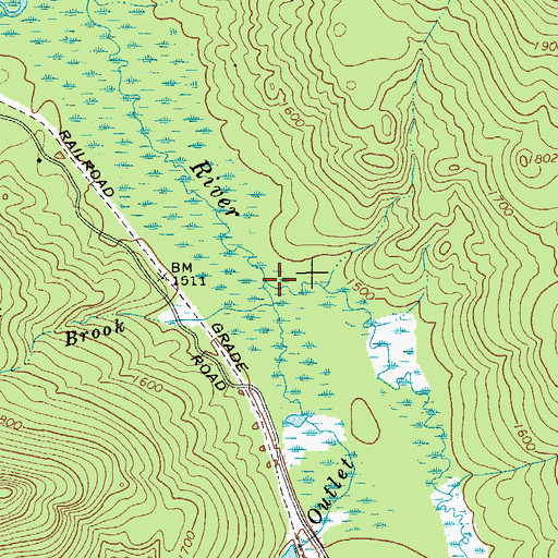 Topographic Map of Plumadore Outlet, NY