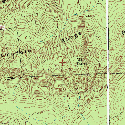 Topographic Map of Plumadore Range, NY