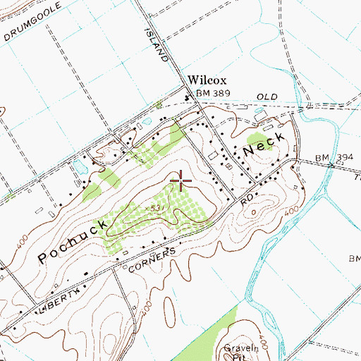 Topographic Map of Pochuck Neck, NY