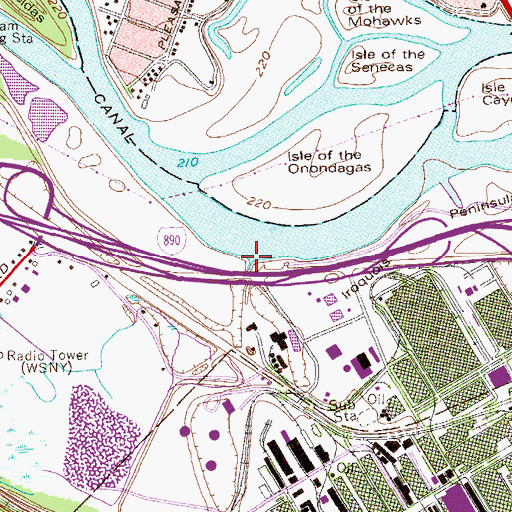 Topographic Map of Poentic Kill, NY