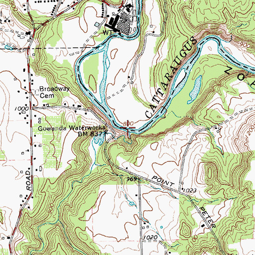 Topographic Map of Point Peter Brook, NY