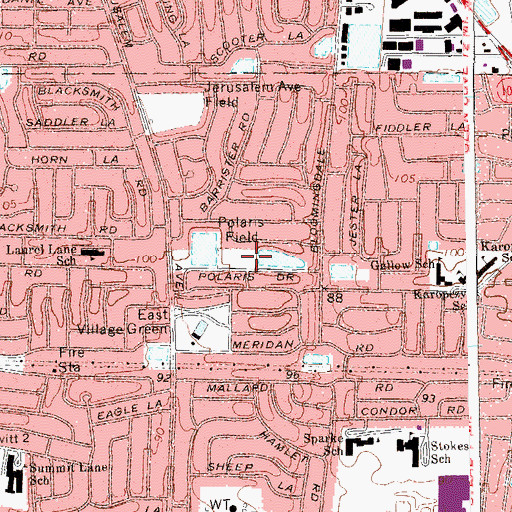 Topographic Map of Polaris Field, NY