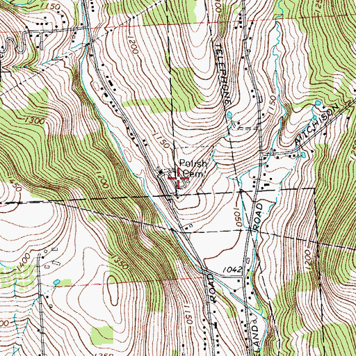 Topographic Map of Saint Stanislaus Kostka Roman Catholic Cemetery, NY