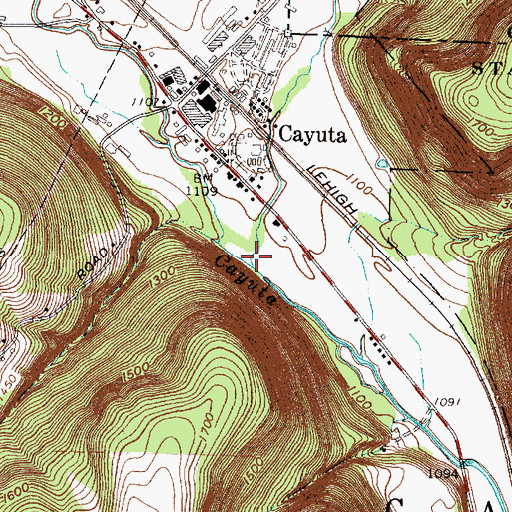 Topographic Map of Pony Hollow Creek, NY