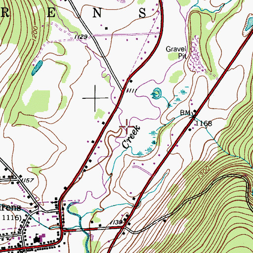 Topographic Map of Pool Brook, NY
