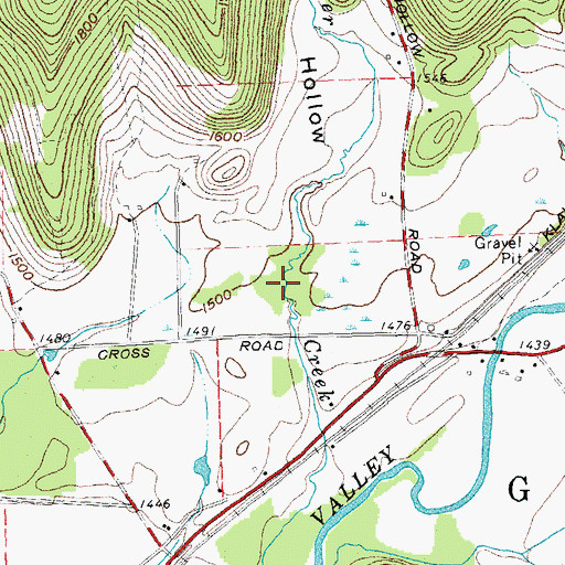 Topographic Map of Porter Hollow, NY