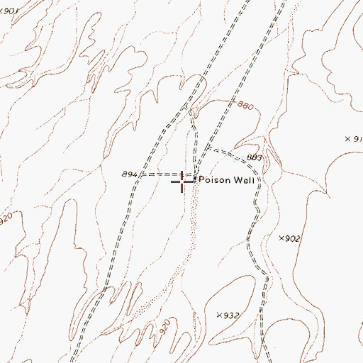 Topographic Map of Poison Well, AZ