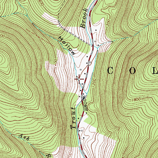 Topographic Map of Possession Hollow, NY
