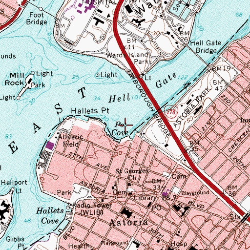 Topographic Map of Pot Cove, NY