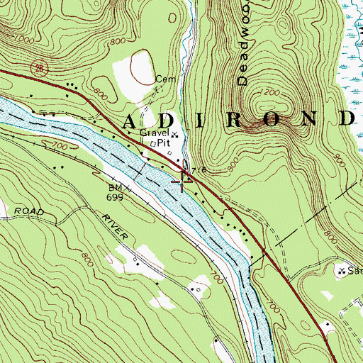 Topographic Map of Potter Brook, NY