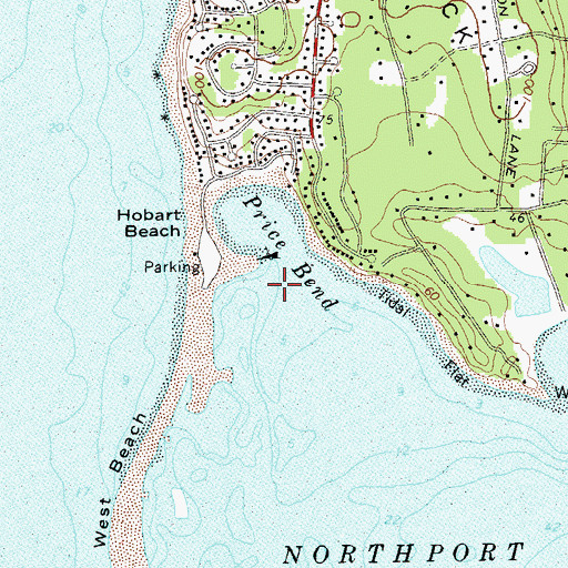 Topographic Map of Price Bend, NY