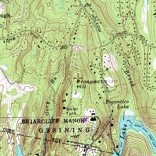 Topographic Map of Prospect Hill, NY
