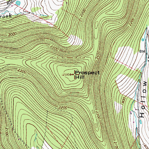 Topographic Map of Prospect Hill, NY